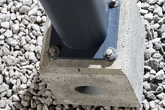 Concrete foundation blocks