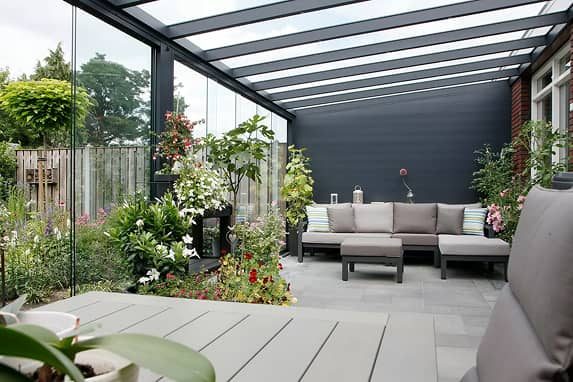 conservatory-with glass-sliding-door Conservatory with glass sliding doors